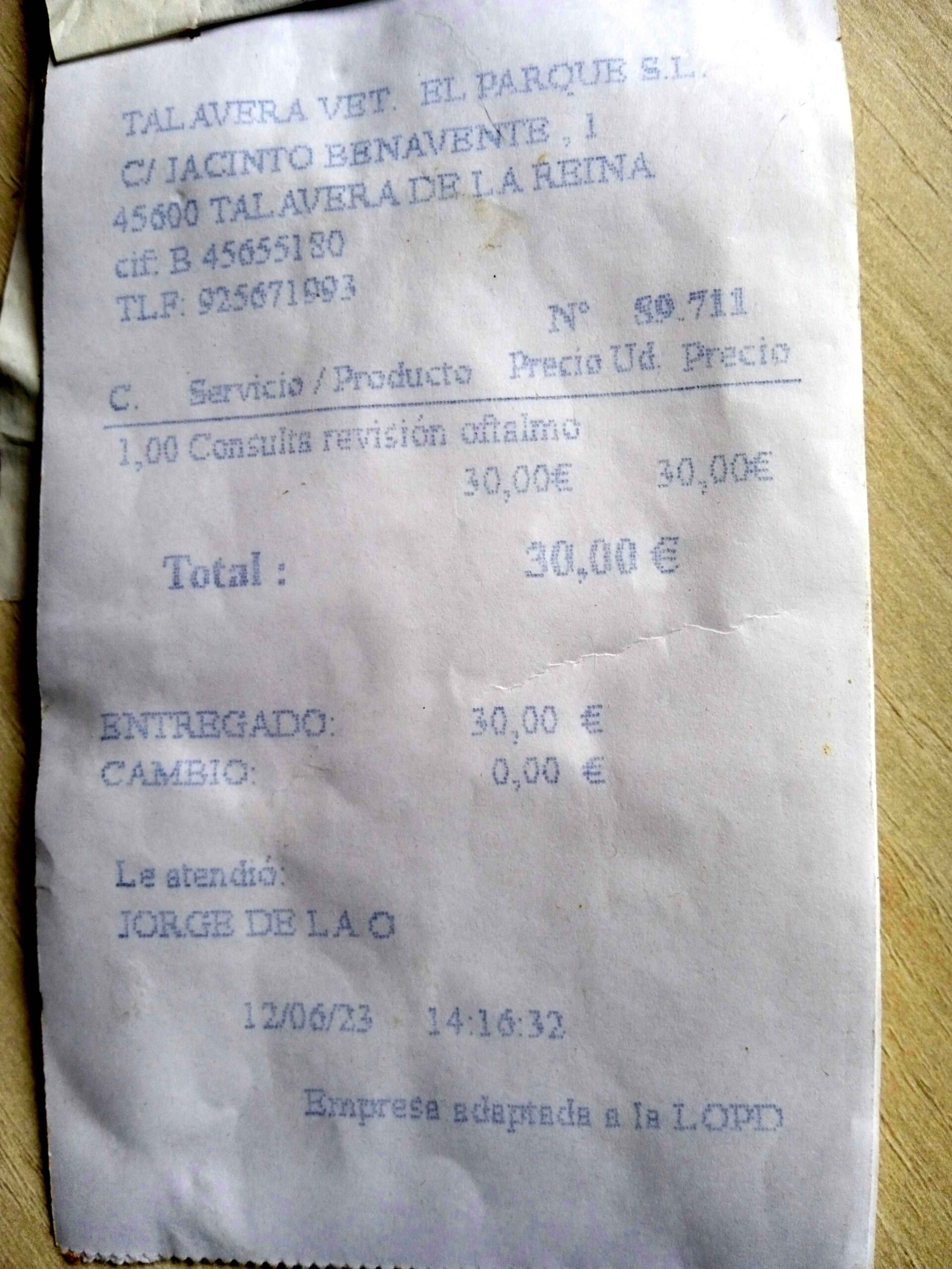 cuenta fiel | factura