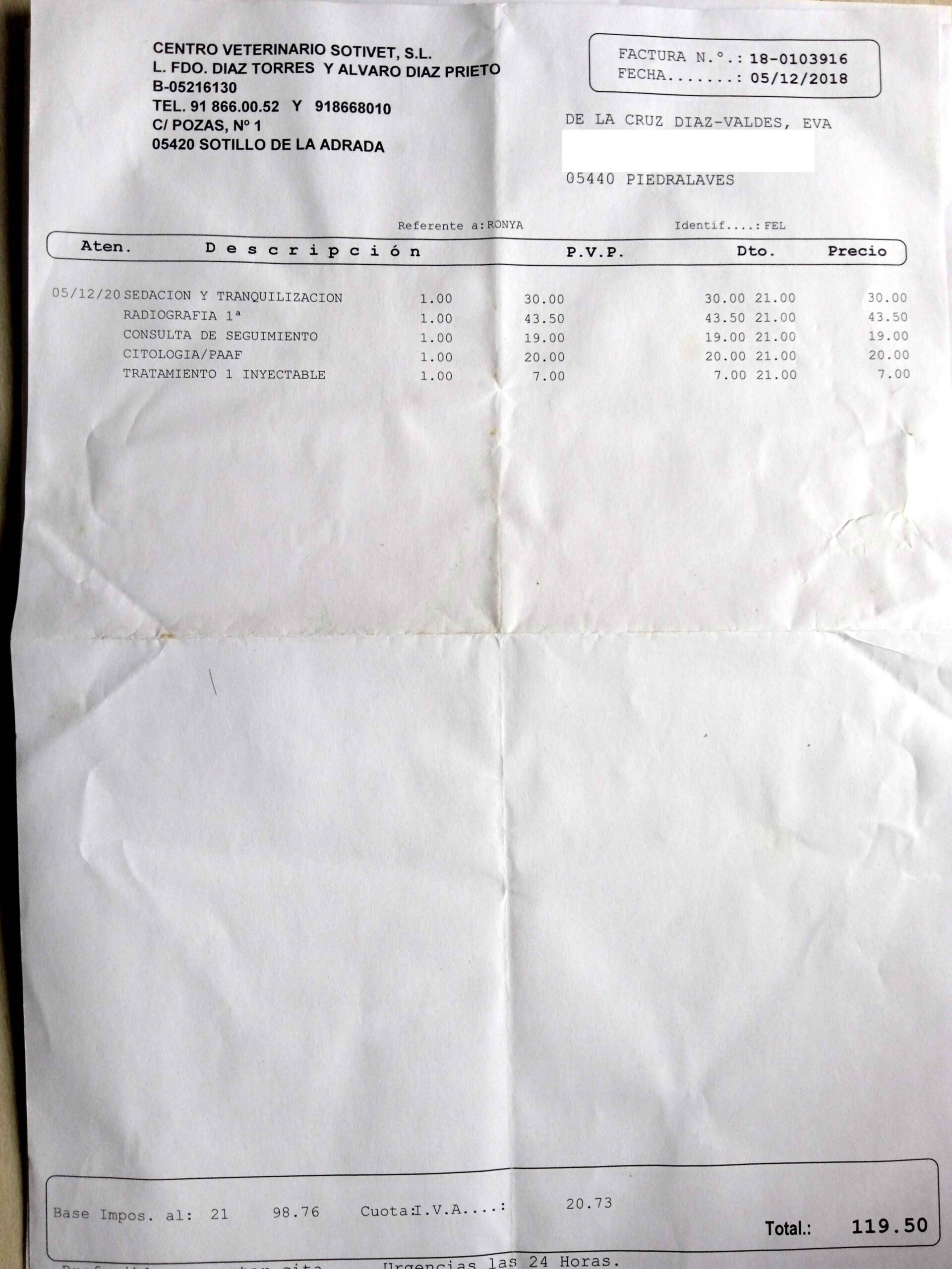 cuenta fiel | factura