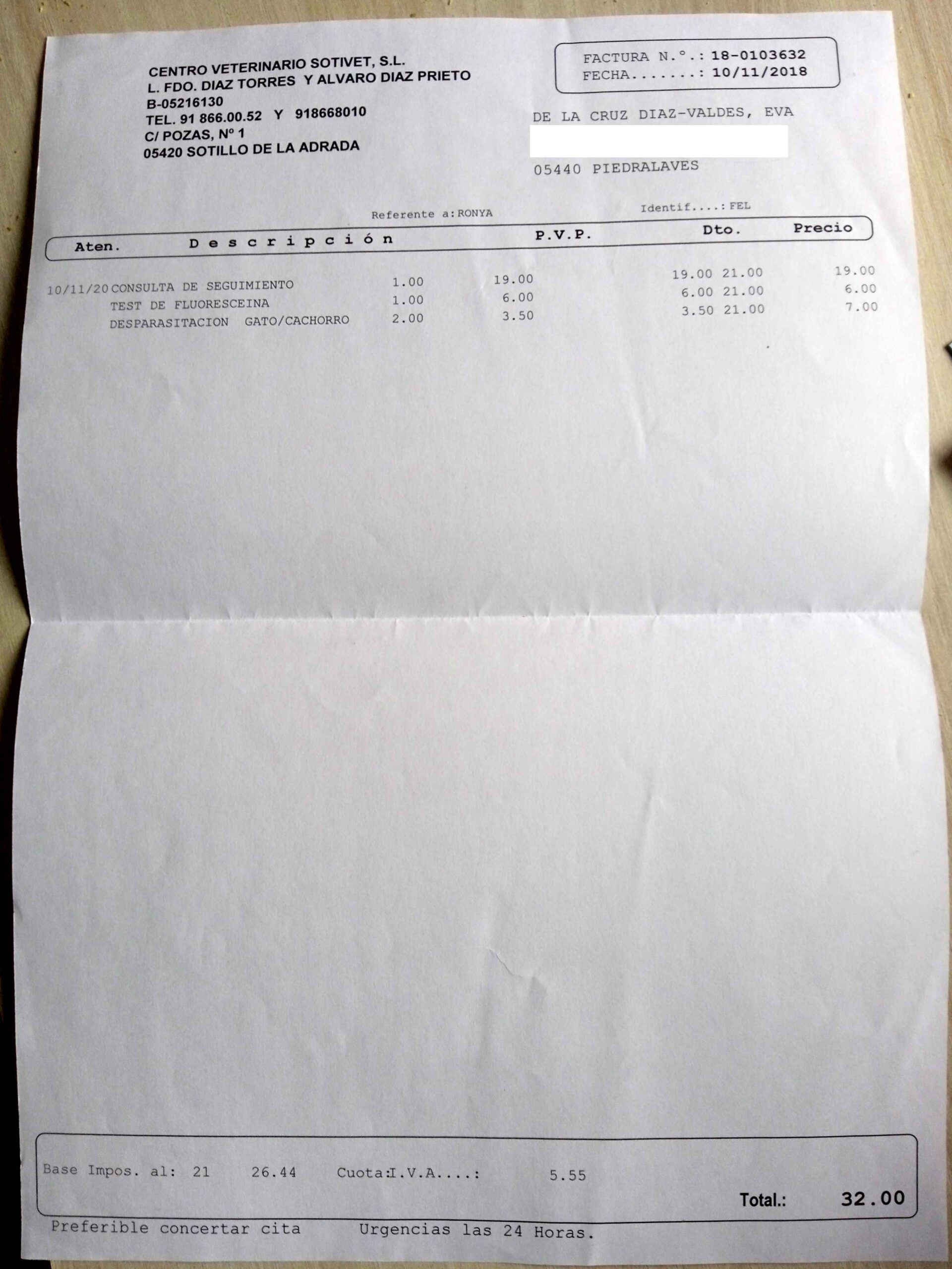 cuenta fiel | factura