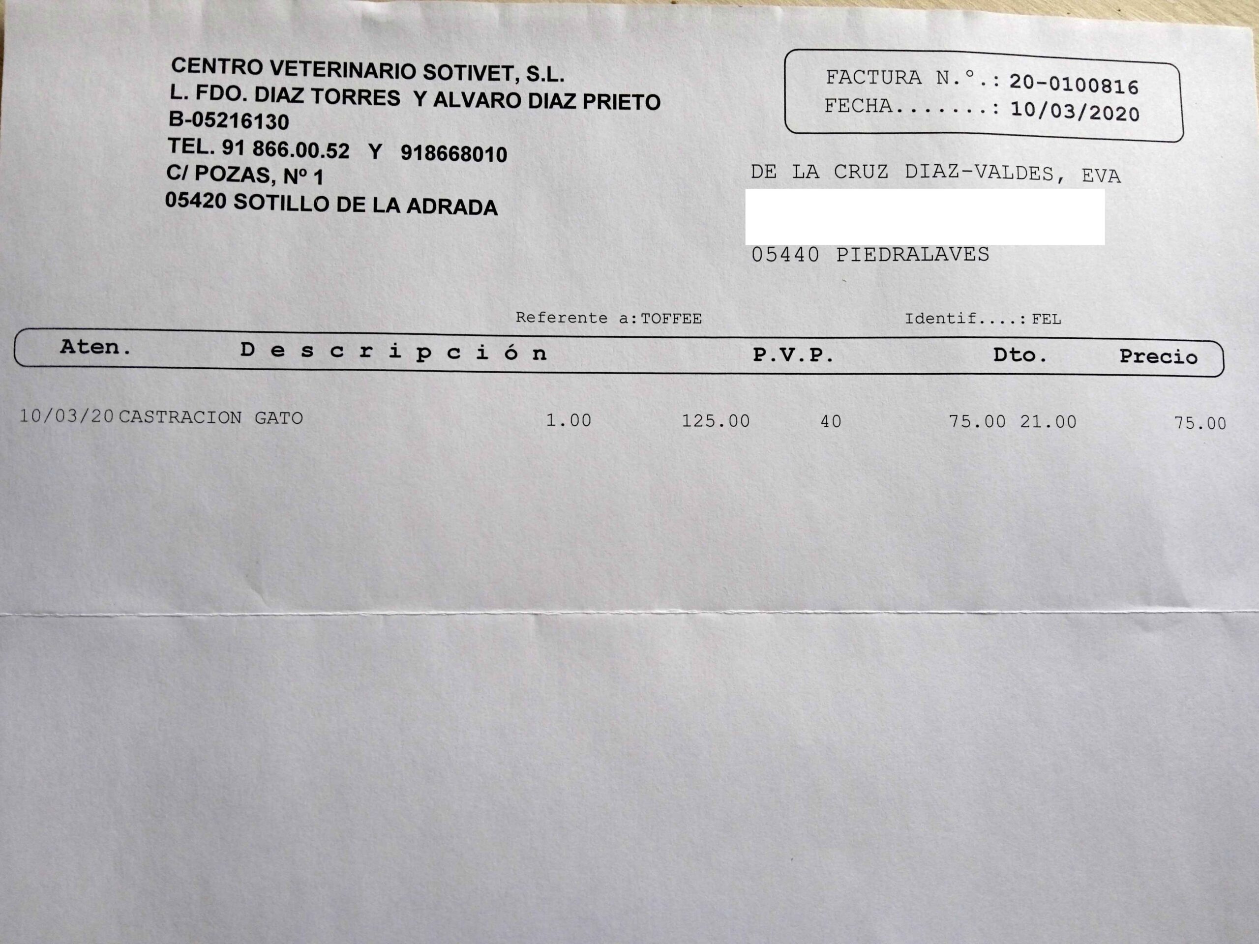 cuenta fiel | factura