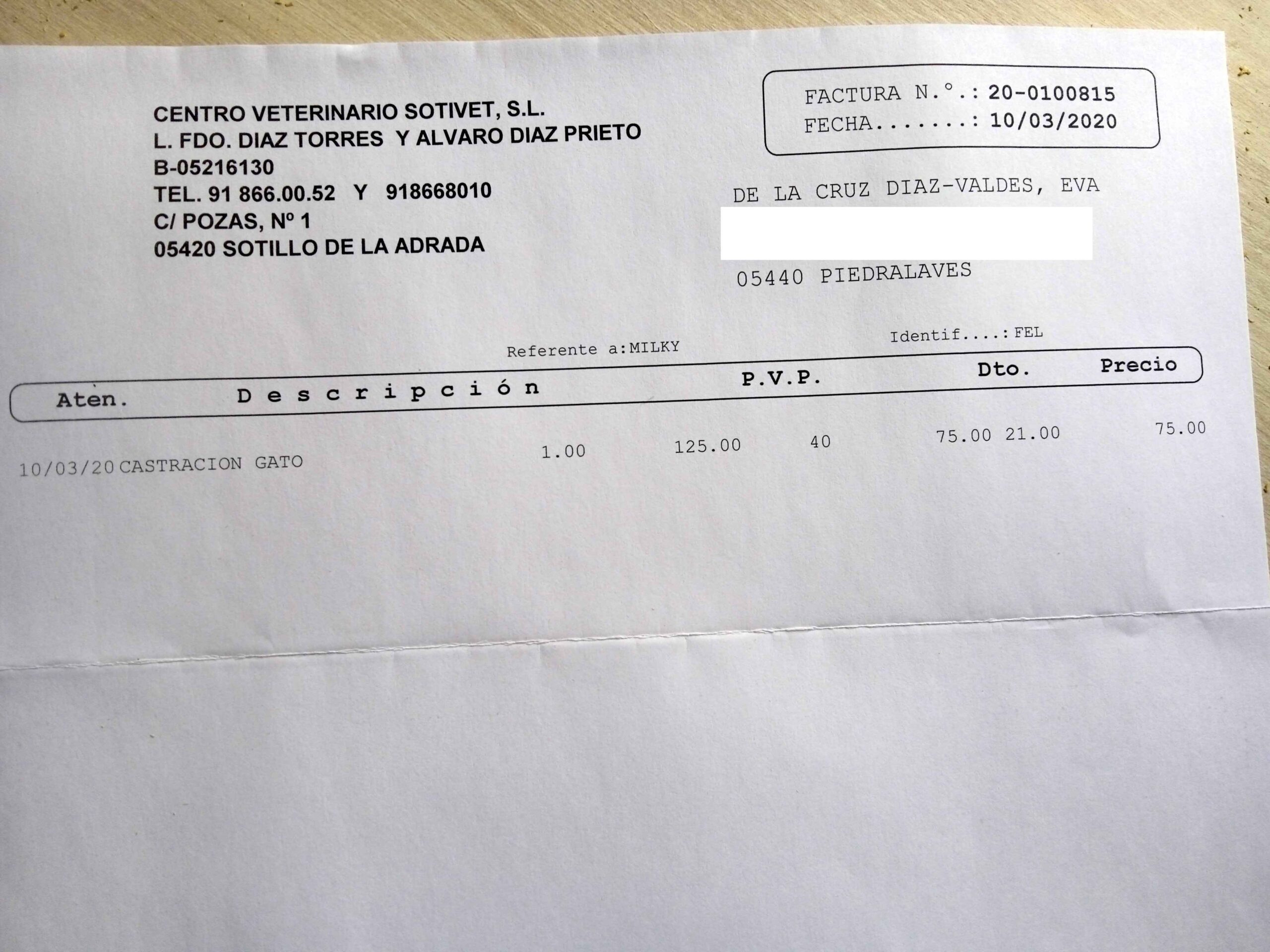 cuenta fiel | factura