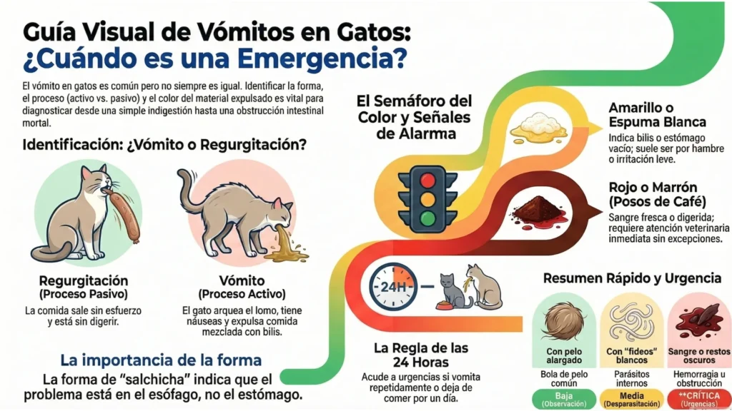 Mi gato vomita mucho