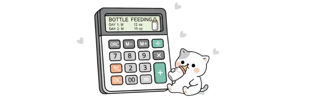 calculadora leche para gatitos
